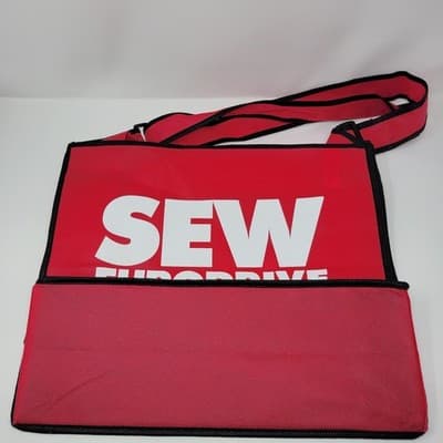 SEW EURODRIVE Reusable Tote Bag Red Black Recyclable Grocery Shopping Bag - Thumbnail 3