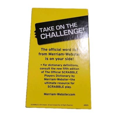 Scrabble Official Word List Merriam Webster Bonus Book 100,000 Words - Thumbnail 2