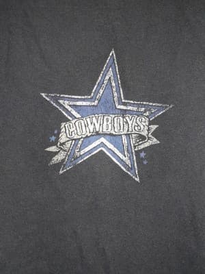 Dallas Cowboys Authentic T-shirt Double Sided Print Mens XL Distressed - Thumbnail 2