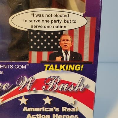 Talking Presidents Doll George W Bush America's Real Action Heroes - Thumbnail 5