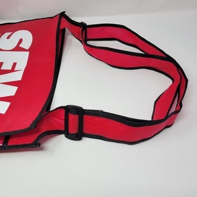 SEW EURODRIVE Reusable Tote Bag Red Black Recyclable Grocery Shopping Bag - Thumbnail 5
