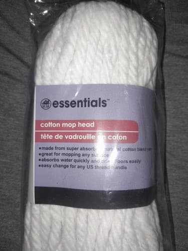 Essentials Cotton Mop Head Fits Any US Threaded handle Brand New - Thumbnail 2