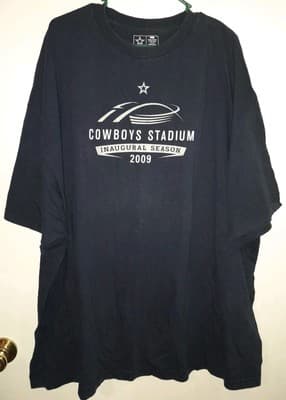 Dallas Cowboys Stadium Inaugural Season 2009 Commerative Tshirt Size 3XL - Thumbnail 2