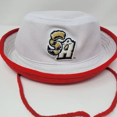San Antonio Missions SA Logo Bucket Hat Red White MiLB Baseball Fan Hat - Thumbnail 3