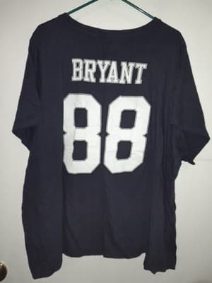 Dallas Cowboys Her Style Womens 4X Blue Dez Bryant Round Neck T-Shirt star 88 - Thumbnail 4