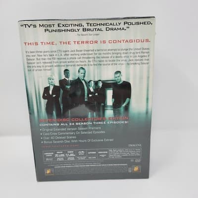 24 Season 2 DVD 7 Disc Collector Edition Kiefer Sutherland NEW SEALED - Thumbnail 5