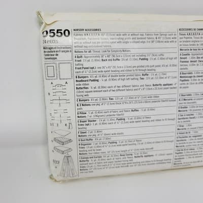 Simplicity 0550 4627 Winnie Pooh Baby Nursery Crib Classic Disney pattern UNCUT - Thumbnail 9