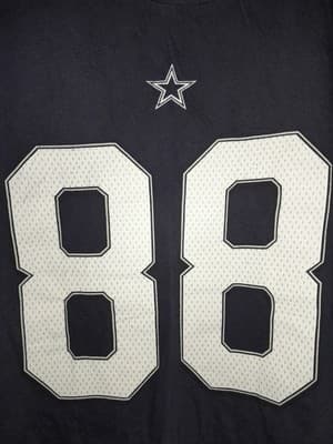 Dallas Cowboys Her Style Womens 4X Blue Dez Bryant Round Neck T-Shirt star 88 - Thumbnail 3
