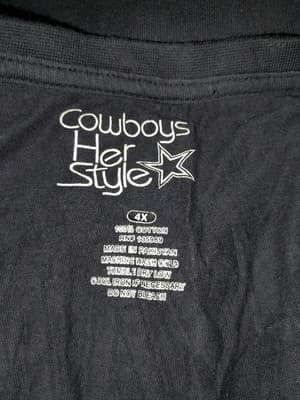 Dallas Cowboys Her Style Womens 4X Blue Dez Bryant Round Neck T-Shirt star 88 - Thumbnail 6
