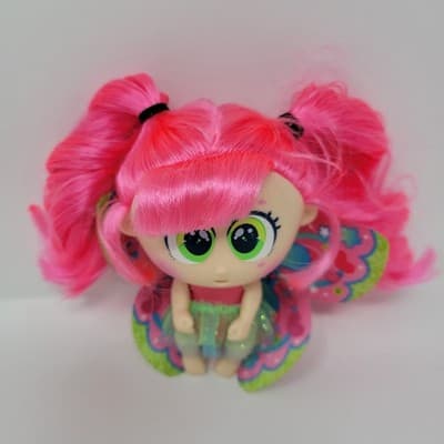 DISTROLLER Cheekie Fairy Lob Doll Chiquity Boom Town Pink Hair Wings Toy RARE - Thumbnail 3