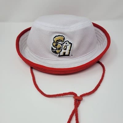 San Antonio Missions SA Logo Bucket Hat Red White MiLB Baseball Fan Hat - Thumbnail 2