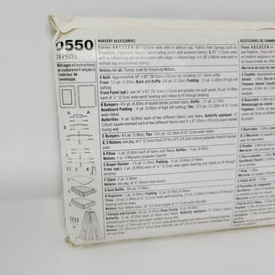 Simplicity 0550 4627 Winnie Pooh Baby Nursery Crib Classic Disney pattern UNCUT - Thumbnail 8
