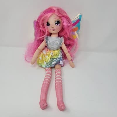 Dream Seekers Bella Doll 14” Pink Hair Fairy Wings Moose Toys Plush Fashion Doll - Image 1