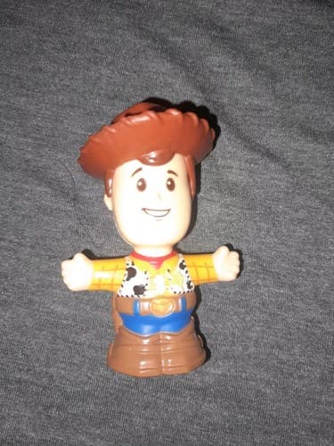 Fisher Price Little People Disney Pixar Toy Story 4 Woody figure 2018 Mattel 3" - Image 1