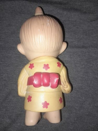 Vintage Collectible Japanese HAKATA DOLL Toy Figurine Approx. 6" tall Plastic - Thumbnail 3