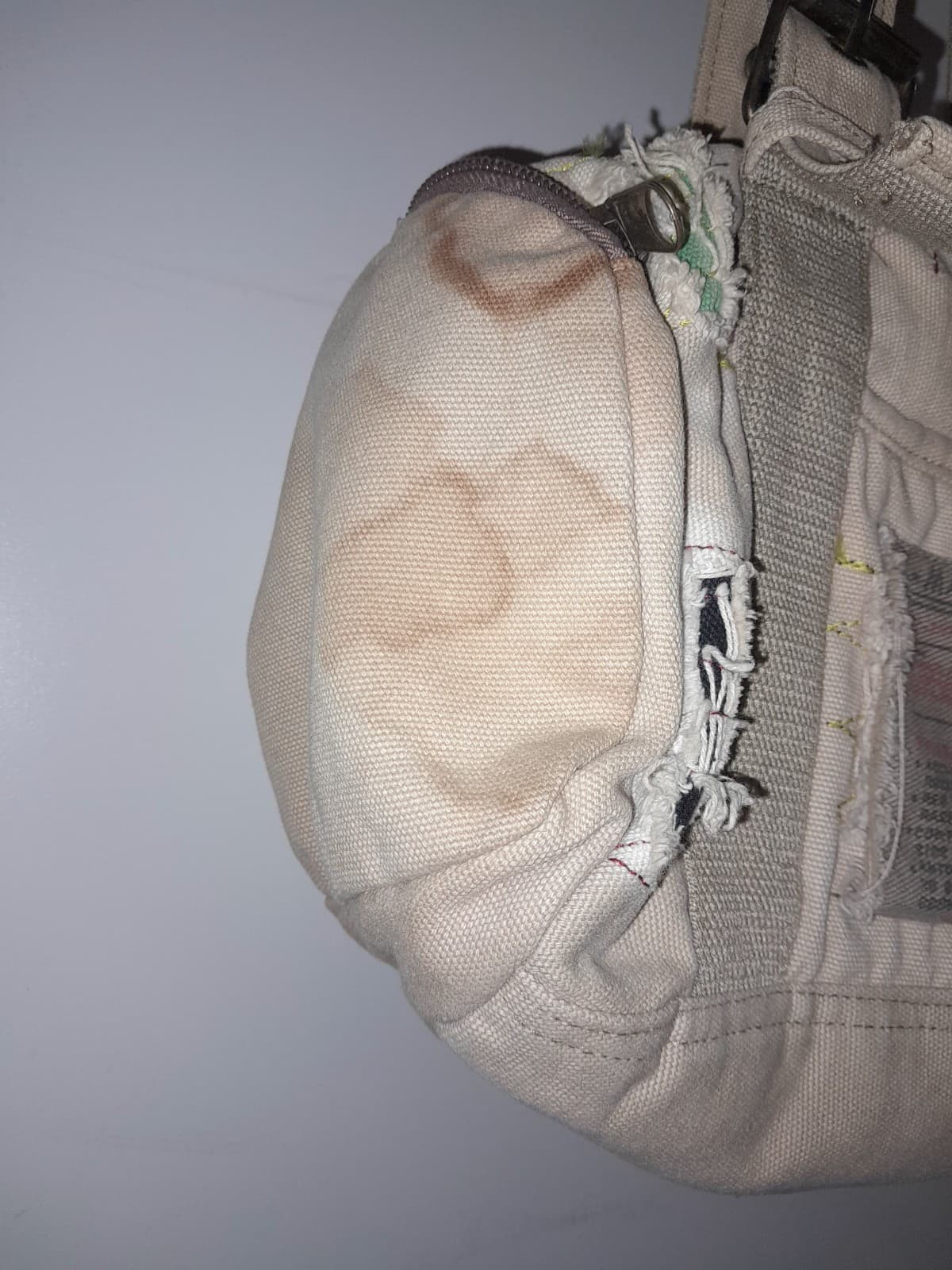 RARE Y2K Diesel style Avant Garde Distressed Purse Tote Bag Dare To Be Different - Thumbnail 5