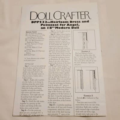 Dolls’ Clothes Pattern Book + Doll Crafter Heirloom Dress Pattern Bundle - Thumbnail 7