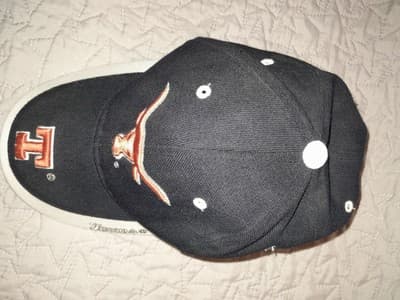The Authentic University of Texas Longhorns Black & White Big T Hat Cap - Thumbnail 8