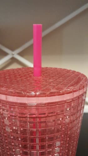 Starbucks 24oz Watermelon Pink Purple Gradient Ombre Grid Venti Tumbler Cup - Thumbnail 4