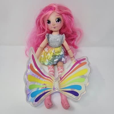Dream Seekers Bella Doll 14” Pink Hair Fairy Wings Moose Toys Plush Fashion Doll - Thumbnail 2