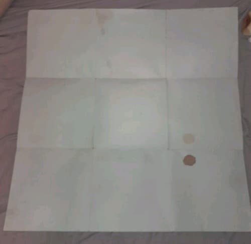 Vintage PAPER Western RUMMY ROYAL GAME Table Sized Game Sheet Mat - Thumbnail 9