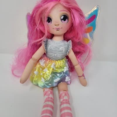 Dream Seekers Bella Doll 14” Pink Hair Fairy Wings Moose Toys Plush Fashion Doll - Thumbnail 4
