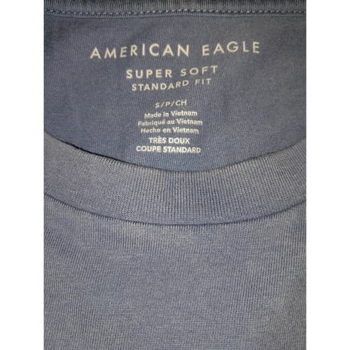 Blue American Eagle Short Sleeve Shirt Sz XS Starry Starry Night Graphic Tshirt - Thumbnail 4