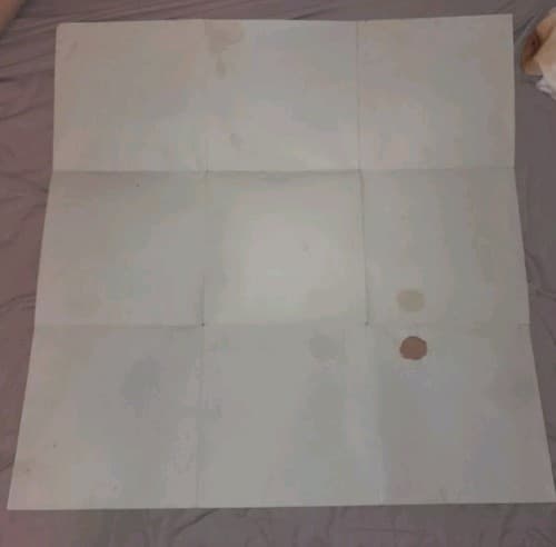 Vintage PAPER Western RUMMY ROYAL GAME Table Sized Game Sheet Mat - Thumbnail 8