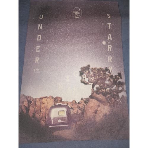 Blue American Eagle Short Sleeve Shirt Sz XS Starry Starry Night Graphic Tshirt - Thumbnail 3