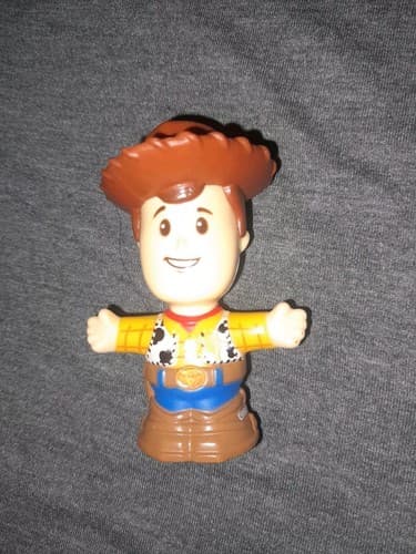 Fisher Price Little People Disney Pixar Toy Story 4 Woody figure 2018 Mattel 3" - Thumbnail 2