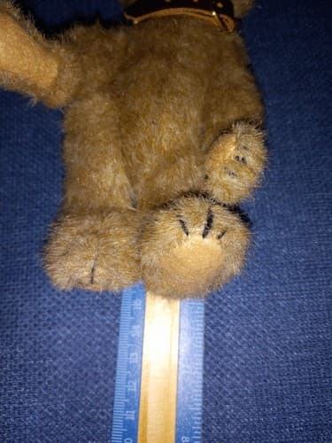 The Boyds Collection JB Bean Series Teddy Bear Studded Collar 1985-96 Rare - Thumbnail 4