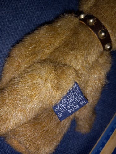 The Boyds Collection JB Bean Series Teddy Bear Studded Collar 1985-96 Rare - Thumbnail 7