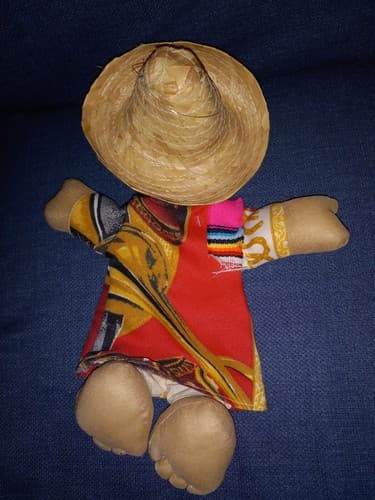 Guignol The Hand Puppet Made In Cancun Mexico Carbie Mexican Folklore NWT - Thumbnail 4