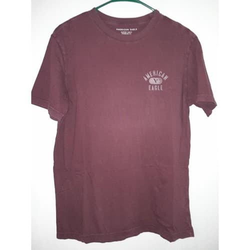 American Eagle S/P/CH Super Soft Short Sleeve Burgundy With White Accent Eagle - Image 1