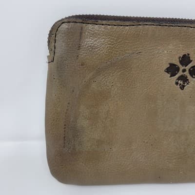 PATRICIA NASH Leather Wristlet Clutch Womens Brown Floral Embossed Western Boho - Thumbnail 7