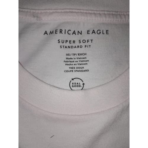 American Eagle Super Soft Standard Fit Pink T-shirt Graphic Eagle XS - Thumbnail 3
