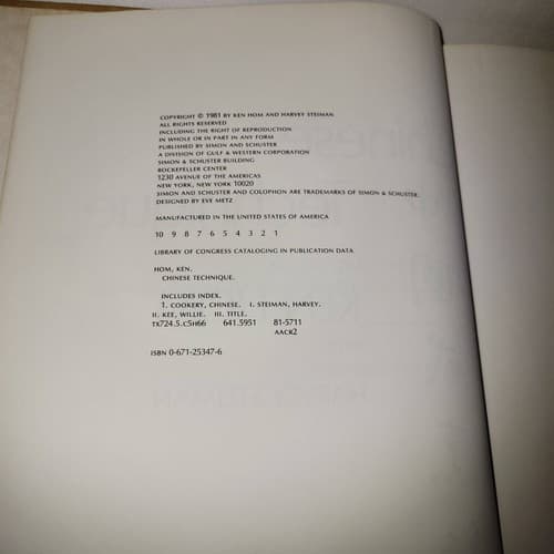 Ken Hom Chinese Cookery Cookbook Authentic Recipes Red Spine - Good - Thumbnail 7