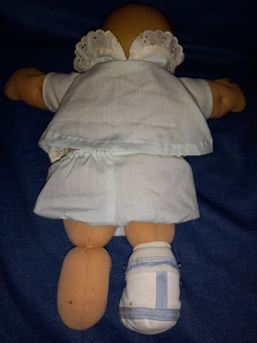 Cabbage Patch Kid Uneeda Doll Rare Mcmlxxx Plastic head Cloth Body Green eyes 85 - Thumbnail 4