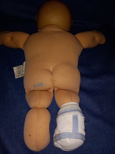 Cabbage Patch Kid Uneeda Doll Rare Mcmlxxx Plastic head Cloth Body Green eyes 85 - Thumbnail 6