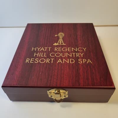 Hyatt Regency Wine Box Replacement Set Stopper Thermometer Drip Ring No Opener - Image 1
