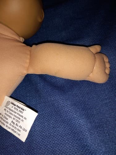 Cabbage Patch Kid Uneeda Doll Rare Mcmlxxx Plastic head Cloth Body Green eyes 85 - Thumbnail 9