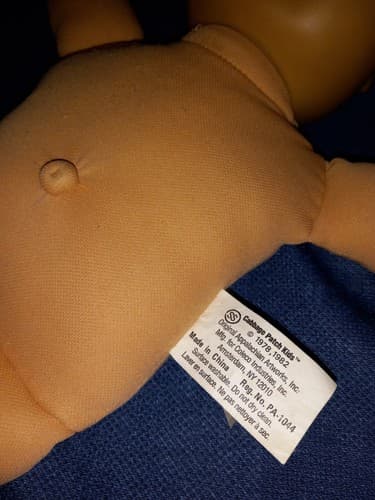 Cabbage Patch Kid Uneeda Doll Rare Mcmlxxx Plastic head Cloth Body Green eyes 85 - Thumbnail 8