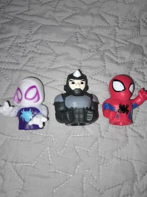 Disney Junior Marvel Spidey And His Amazing Friends 3 Finger Bath Puppets - Image 1
