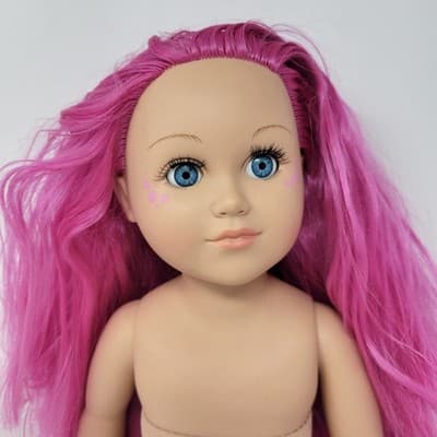 My Life As Shayleigh Posable 18" Doll Pink Hair Blue Eyes - Thumbnail 4
