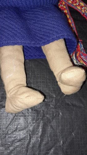 Native American Indian Doll Cloth Yarn Hair In Buns Rag Doll 16” - Thumbnail 7