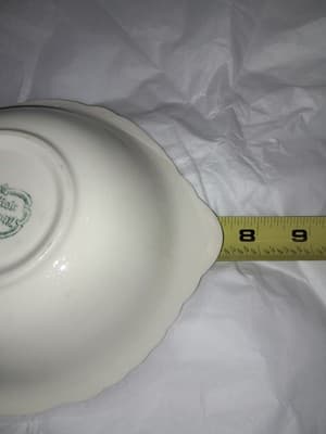 Taylor Smith English Abbey Red Round Bread Butter Serving Plate Transferware HTF - Thumbnail 12