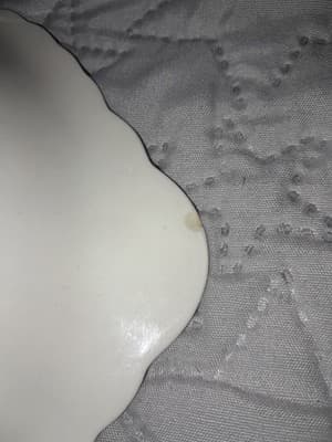 Taylor Smith English Abbey Red Round Bread Butter Serving Plate Transferware HTF - Thumbnail 4