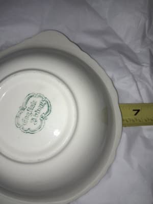 Taylor Smith English Abbey Red Round Bread Butter Serving Plate Transferware HTF - Thumbnail 13