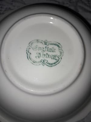 Taylor Smith English Abbey Red Round Bread Butter Serving Plate Transferware HTF - Thumbnail 6