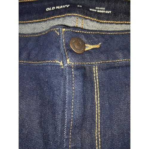 Old Navy Womens Wow Boot Cut Mid Rise Size 20 NWT Dark Blue 43"x32" Good Jeans - Thumbnail 4